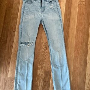 Hollister Light Blue Ripped Skinny Jeans